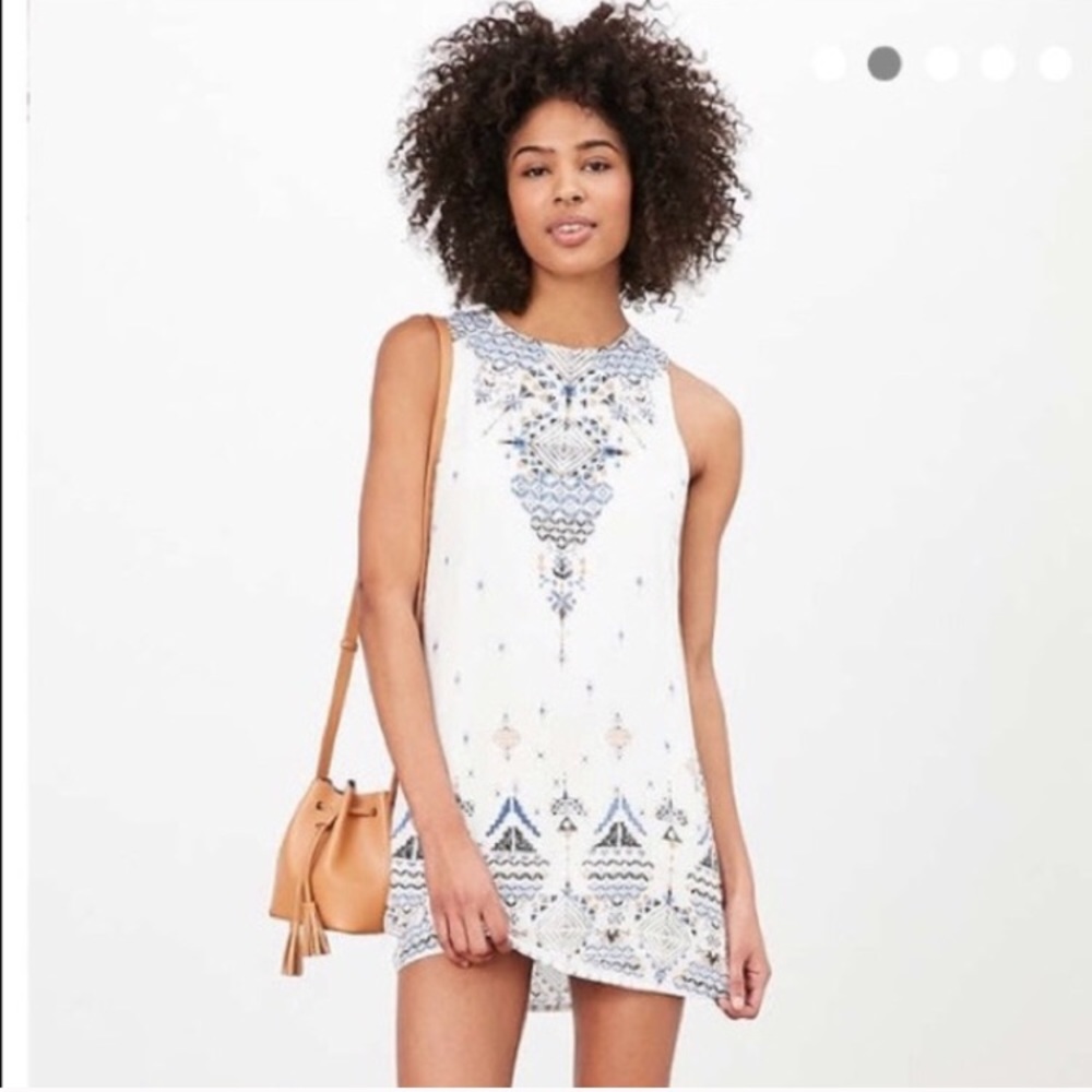 UO Geometric Tribal Shift Summer Dress